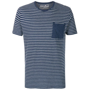 striped chest pocket T-shirt