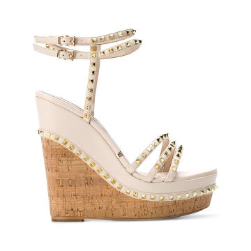 studded wedge sandals