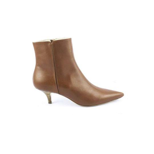 Brown Calf Leather Ankle Boots展示图