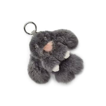 Girl's Fur Bunny Keychain