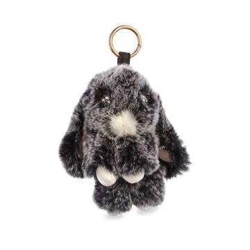 Girl's Bunny Fox Fur Keychain