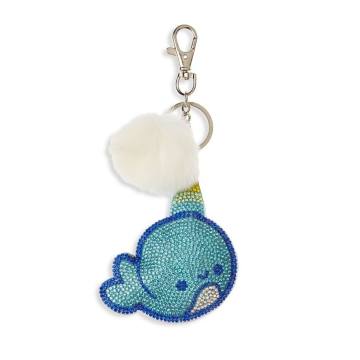Girl's Narwhal &amp; Fur Keychain