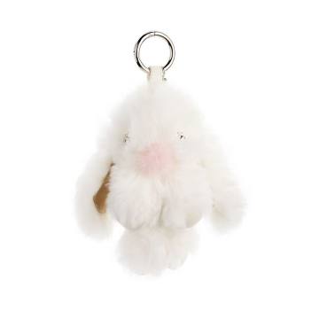 Girl's Bunny Fox Fur Keychain