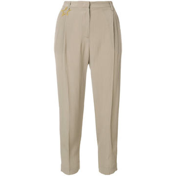 high waist tailored trousers