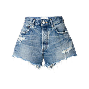 distressed denim shorts