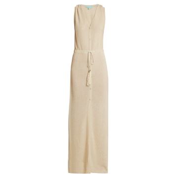 Siobhan V-neck ribbed-knit maxi dress