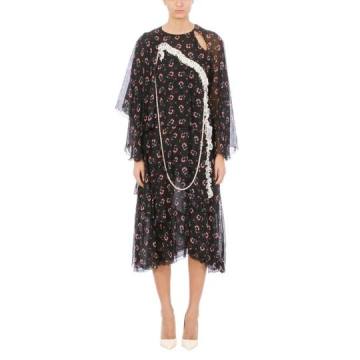 Giacobino Lace And Pearl Trim Floral Dress