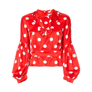 polka dot blouse