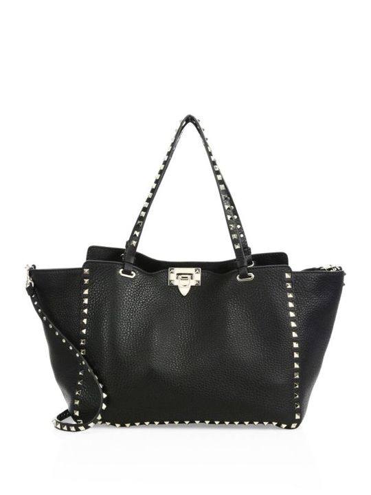 Rockstud Medium Leather Tote展示图