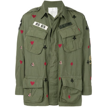 printed army jacket