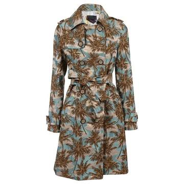 Femme By Michele Rossi Double Breasted Trench