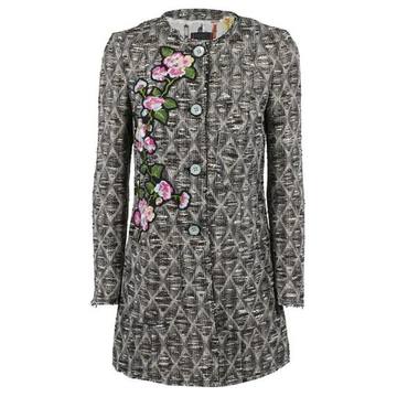 Femme By Michele Rossi Floral Embroidery Jacket