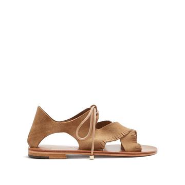 Aida fringe suede sandals