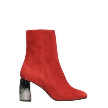 Marc Ellis Rust Suede Leather Zipped Boots
