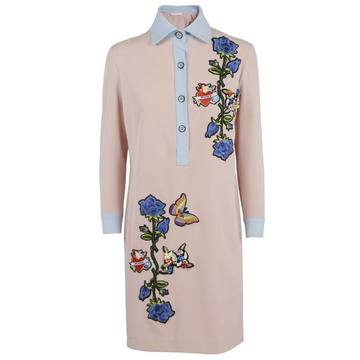 Femme By Michele Rossi Floral Embroidery Dress