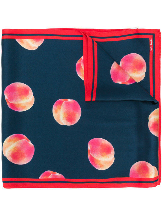 peach print scarf展示图