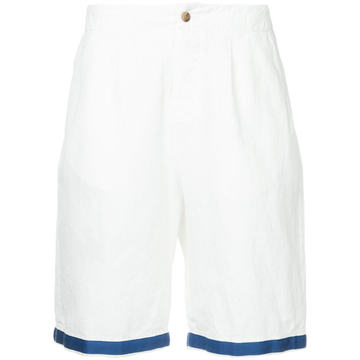 contrast trim chino shorts