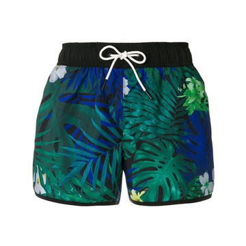 foliage print swim shorts