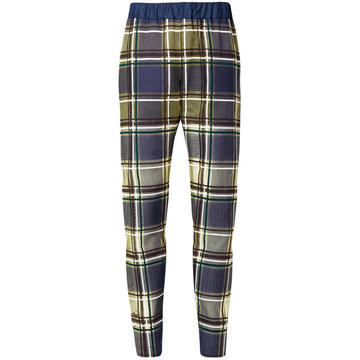 tapered tartan trousers