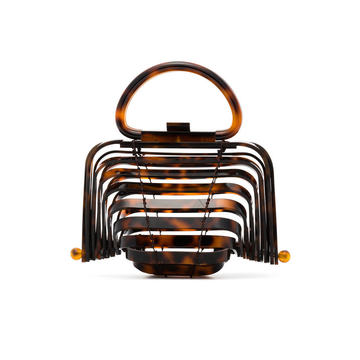 Tortoiseshell Lilleth Collapsible Mini Bag