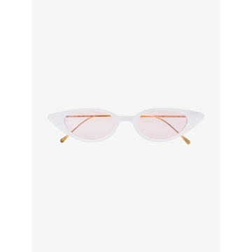 White Marianne cat eye sunglasses