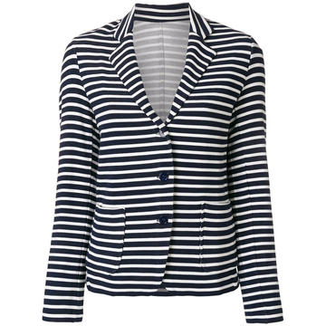 casual striped blazer