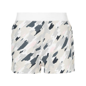 scribble camouflage shorts