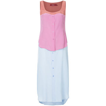 Peg Button front dress