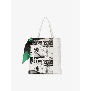 Museum print cotton canvas tote bag