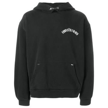 logo print hoodie