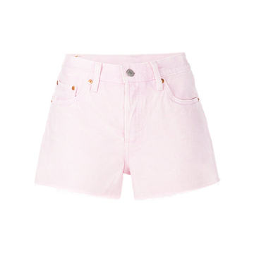 frayed denim shorts