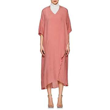 Washed Piqué Wrap Dress