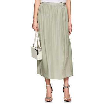 Tech-Georgette Wrap Skirt