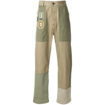 embroidered military trousers