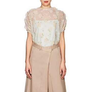 Floral Sheer Organza Top