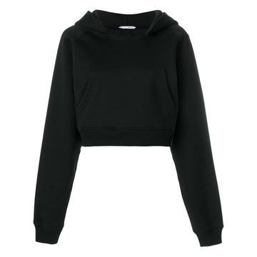 raw collar hoodie