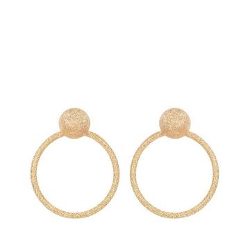 Yellow Gold Doorknocker Earrings