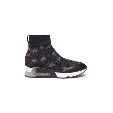 Lulla Star五角星图案针织运动袜靴