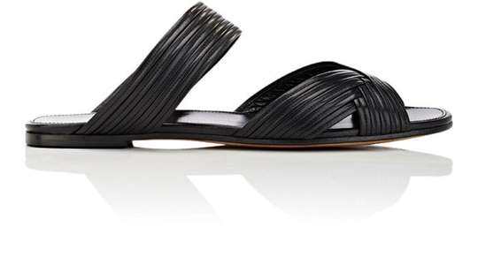 Mignon Leather Slide Sandals展示图