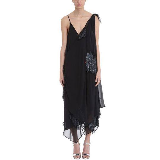Giacobino Black Silk Dress展示图