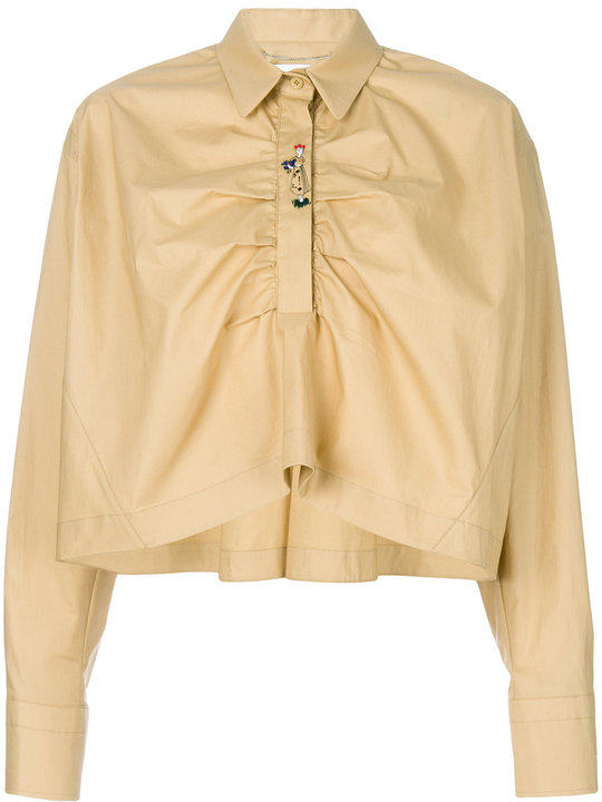 cropped flared shirt展示图