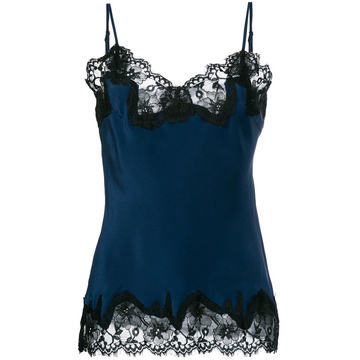 lace-trimmed camisole top