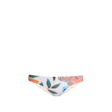 Arcadia Coral-print bikini briefs