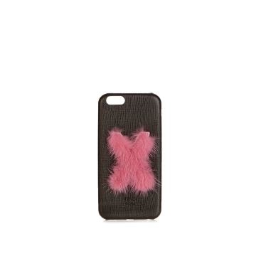 X mink-fur and leather iPhone® 6 case X mink-fur and leather iPhone® 6 case