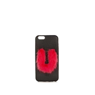 U mink-fur and leather iPhone® 6 case U mink-fur and leather iPhone® 6 case