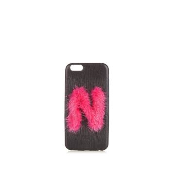 N mink-fur and leather iPhone® 6 case