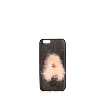 A mink-fur and leather iPhone® 6 case