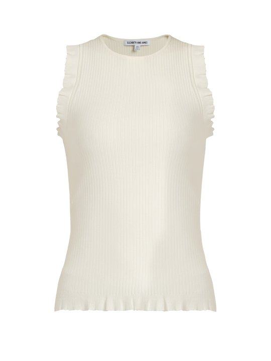 Clementine ribbed-knit tank top展示图