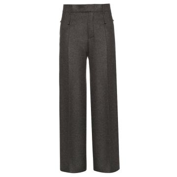 Huranal wide-leg flannel trousers