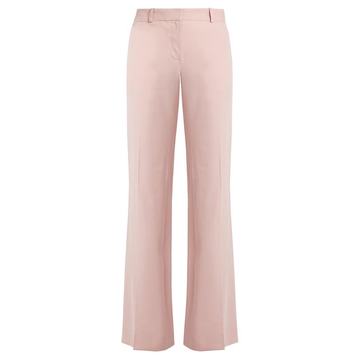 Isaac wide-leg cotton-blend trousers